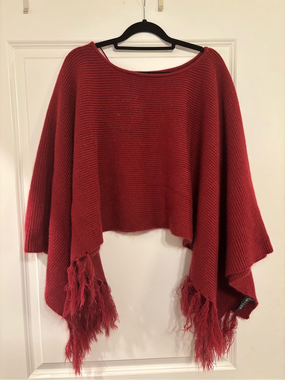 dELiA*s Women's dELiA*s Poncho Fringe Poncho in Red